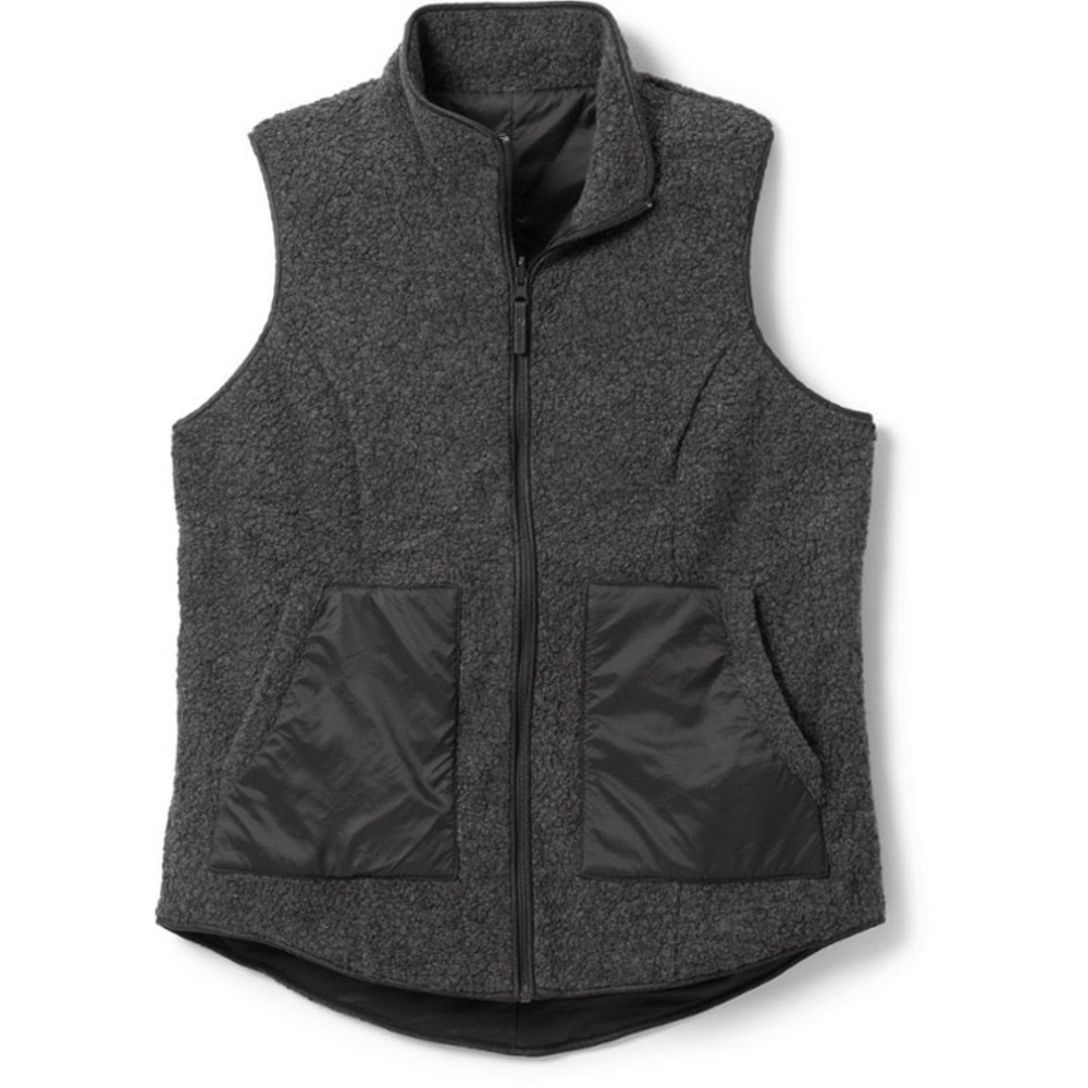 Smartwool Anchor Line‎ Reversible Sherpa Vest charcoal Gray Size Small